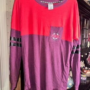 PINK Victoria's Secret Long Sleeve Tee - Red and burgundy